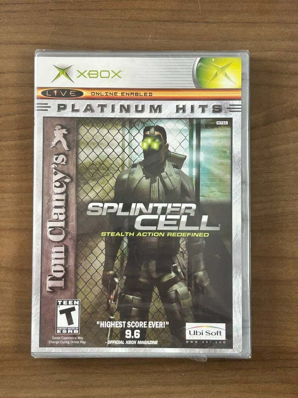 Tom Clancy’s Splinter Cell Platinum Hits Microsoft Xbox NTSC New Sealed